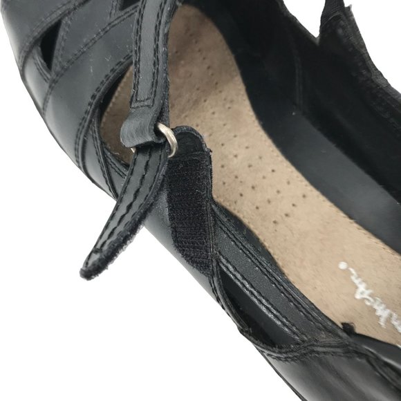 Thom McAn Womens Black Dorthey Adjustable Strap Loafer Size 8W 4895137741287 - Picture 7 of 12